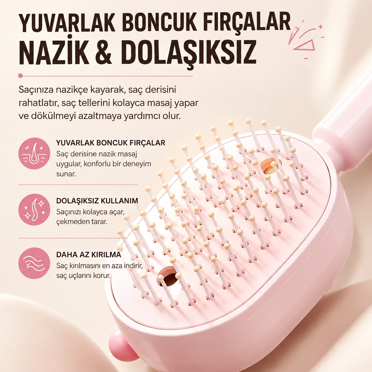 LUMIVA™ ScalpGlow 3’ü 1 Arada Saç Derisi Bakım Tarağı