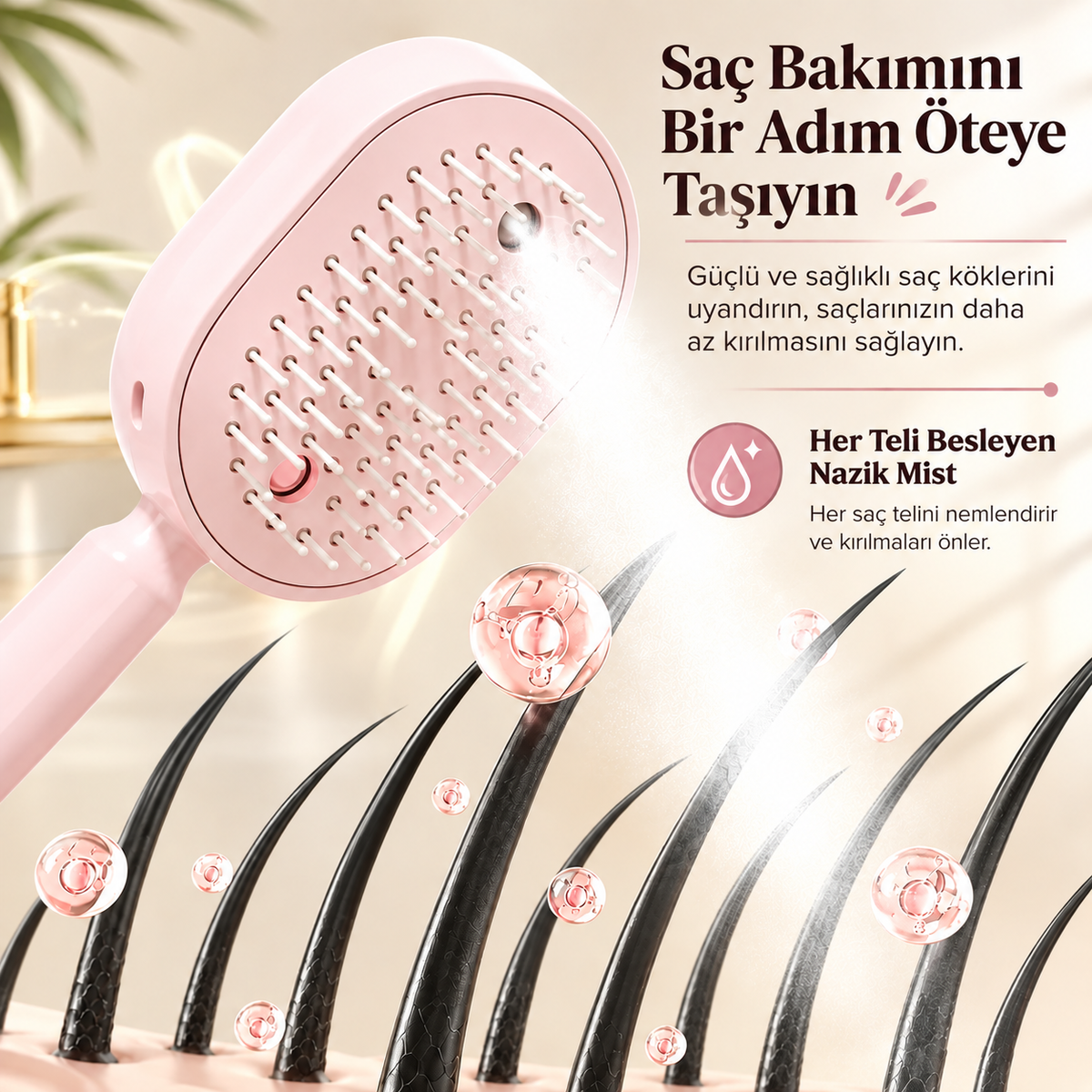 LUMIVA™ ScalpGlow 3’ü 1 Arada Saç Derisi Bakım Tarağı